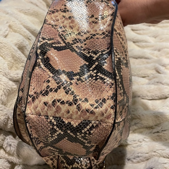 COACH Kristin embossed python leather hobo bag - Picture 6 of 16